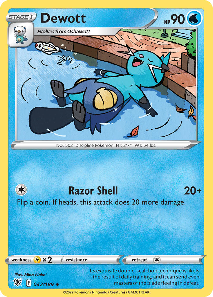 Astral Radiance Dewott [Reverse Holo] Pokémon card